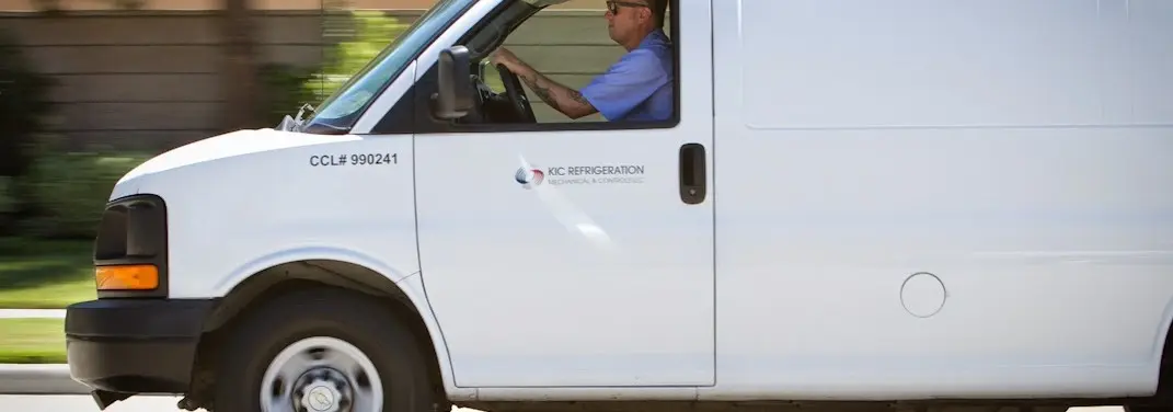 KIC Refrigeration service vehicle serving Pocono area